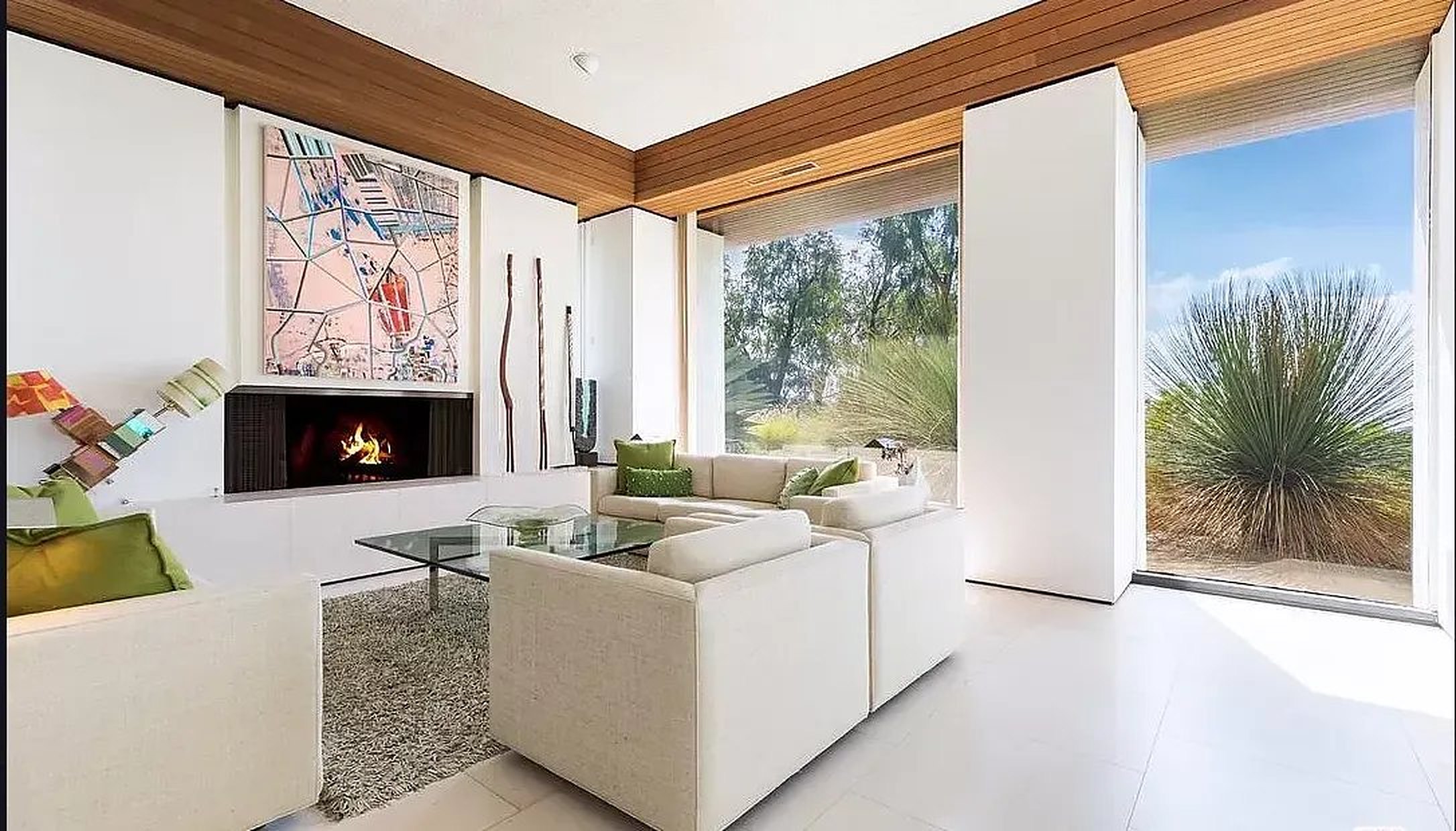 Bel Air living room, contemporary hillside renovation
