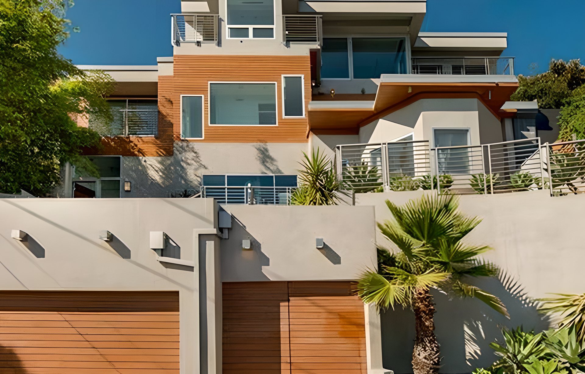 A 4,000 square foot custom home on a Hollywood Hills slope